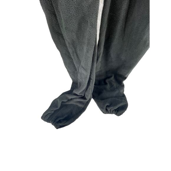 Xmas Coming Black Fleece One-Piece Sleepwear Pajama Outfit Men's Size Small - Picture 5 of 10